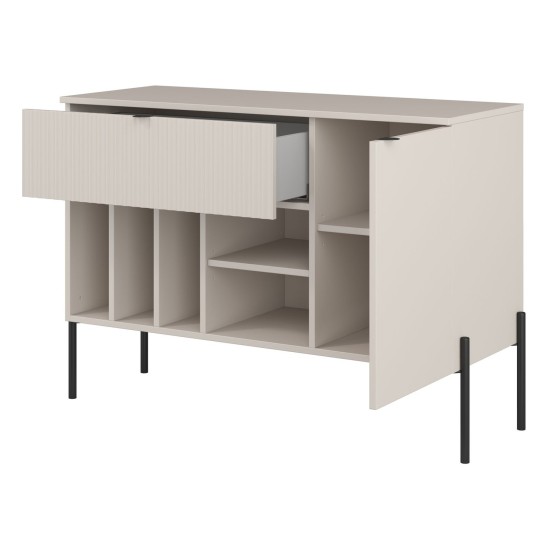 Chest of drawers ORE 105 cm, fluted cashmere Chest of drawers ORE 105 cm, fluted cashmere