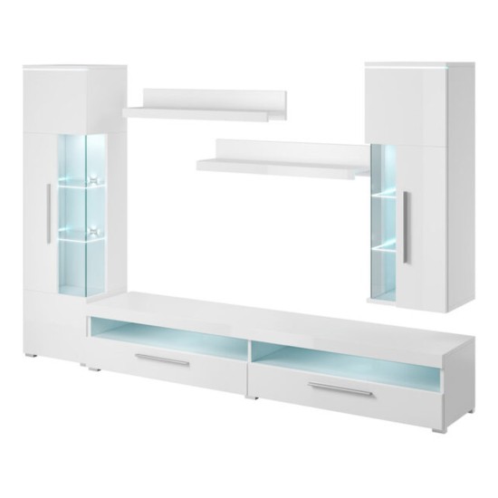 Wall unit INDIA, white, option 2