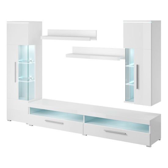Wall unit INDIA, white, option 2