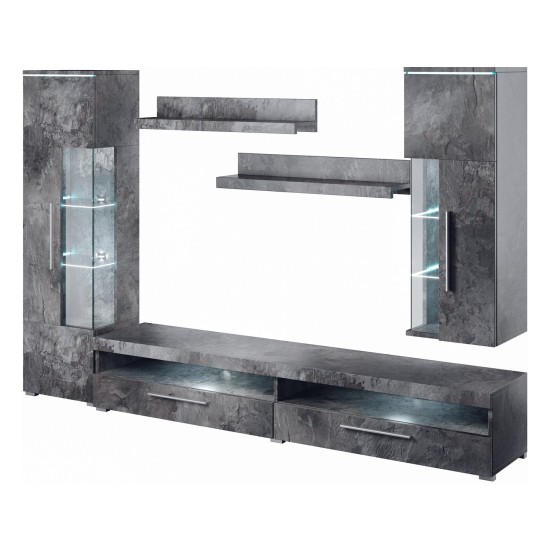 Wall unit INDIA, Schiefer, option 2
