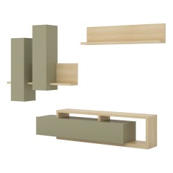 Wall unit BOTA, Lindberg oak with eucalyptus