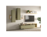 Wall unit BOTA, Lindberg oak with eucalyptus