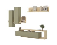 Wall unit BOTA, Lindberg oak with eucalyptus