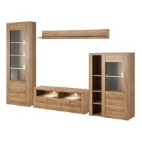 Wall unit LARONA, light Riviera oak