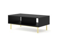 Coffee table RAVENNA B 90 cm, black mat, gold frame Coffee table RAVENNA B 90 cm, black mat, gold frame