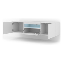 Тумба ТВ AURA 150 см, белый матовый, с подсветкой Тумба ТВ AURA 150 см, белый матовый, с подсветкой
