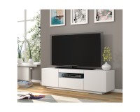 מזנון טלוויזיה AURA 150, לבן מט, עם תאורה מזנון טלוויזיה AURA 150, לבן מט, עם תאורה