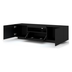 TV unit AURA 150 cm, black mat
