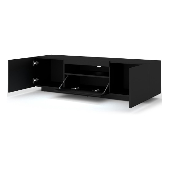 Тумба ТВ AURA 150 см, чёрный матовый Тумба ТВ AURA 150 см, чёрный матовый