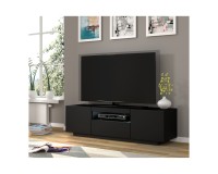 Тумба ТВ AURA 150 см, чёрный матовый Тумба ТВ AURA 150 см, чёрный матовый