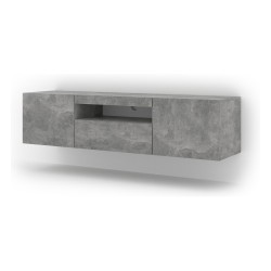 מזנון טלוויזיה AURA 150, בטון, עם תאורה