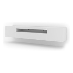 TV unit AURA 200 cm, white mat