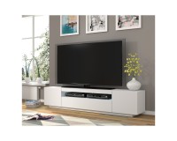 TV unit AURA 200 cm, white mat, with LED TV unit AURA 200 cm, white mat, with LED