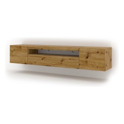 TV unit AURA 200 cm, artisan oak, with LED