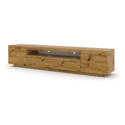 TV unit AURA 200 cm, artisan oak, with LED