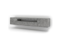 TV unit AURA 200 cm, concrete, with LED TV unit AURA 200 cm, concrete, with LED