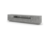 TV unit AURA 200 cm, concrete, with LED TV unit AURA 200 cm, concrete, with LED