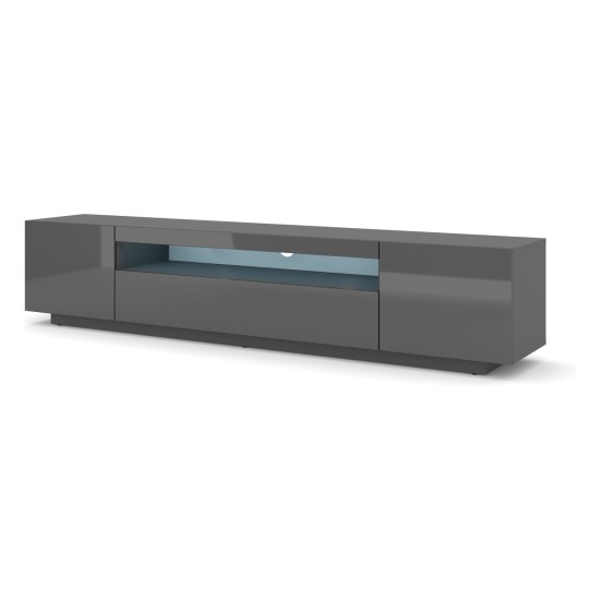TV unit AURA 200 cm, graphite TV unit AURA 200 cm, graphite