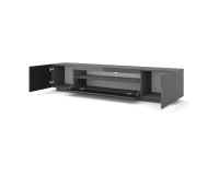 TV unit AURA 200 cm, graphite, with LED TV unit AURA 200 cm, graphite, with LED