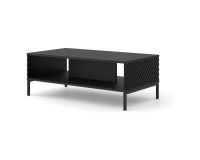 Coffee table SURF 90 cm, black mat, black legs Coffee table SURF 90 cm, black mat, black legs