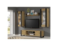Wall shelf MONDI 125 cm, artisan oak