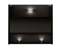 שידת לילה VISIONARY 55, שחור מט עם חזית שחור מבריק שידת לילה VISIONARY 55, שחור מט עם חזית שחור מבריק
