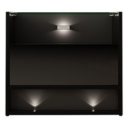 שידת לילה VISIONARY 55, שחור מט עם חזית שחור מבריק שידת לילה VISIONARY 55, שחור מט עם חזית שחור מבריק
