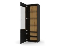 Chest of drawers ANETTE O 60 cm, black mat with artisan oak Chest of drawers ANETTE O 60 cm, black mat with artisan oak