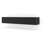 TV unit BINGO 180 180 cm, black mat