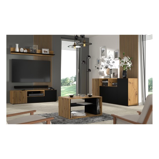 Coffee table AURIS 88 cm, artisan oak