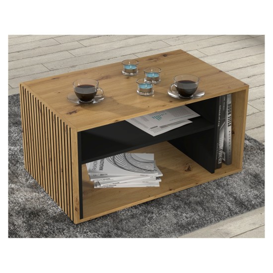 Coffee table AURIS 88 cm, artisan oak