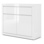 Комод BELLO BIANCO 1 105 см, белый матовый с фасадом белым глянцем