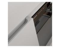Chest of drawers BELLO BIANCO 3 150 cm, white mat with white gloss front Chest of drawers BELLO BIANCO 3 150 cm, white mat with white gloss front