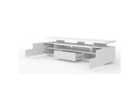 TV unit EVA 195 cm, white mat with white gloss front