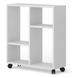 Coffee table TRASCO 2 60 cm, white mat