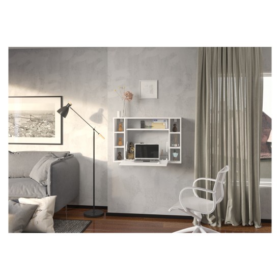 Bookcase MUSE 94 cm, white mat