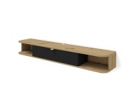 TV unit ICARUS 156 cm, artisan oak with black mat front