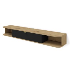 TV unit ICARUS 156 cm, artisan oak with black mat front