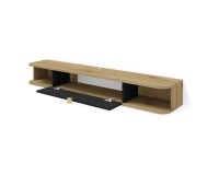 TV unit ICARUS 156 cm, artisan oak with black mat front