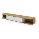 TV unit ICARUS 156 cm, artisan oak with white mat front