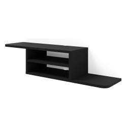 TV unit DEDAL 90 cm, black mat