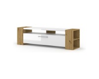 TV unit LIVIA 160 160 cm, artisan oak with white gloss