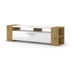 TV unit LIVIA 160 160 cm, artisan oak with white gloss