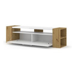 TV unit LIVIA 160 160 cm, artisan oak with white gloss