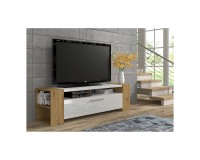 TV unit LIVIA 160 160 cm, artisan oak with white gloss