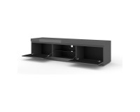 TV unit NET 180 cm, grey mat with grey gloss front
