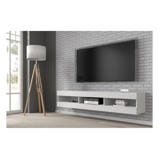 TV unit MANTA 160 cm, white mat