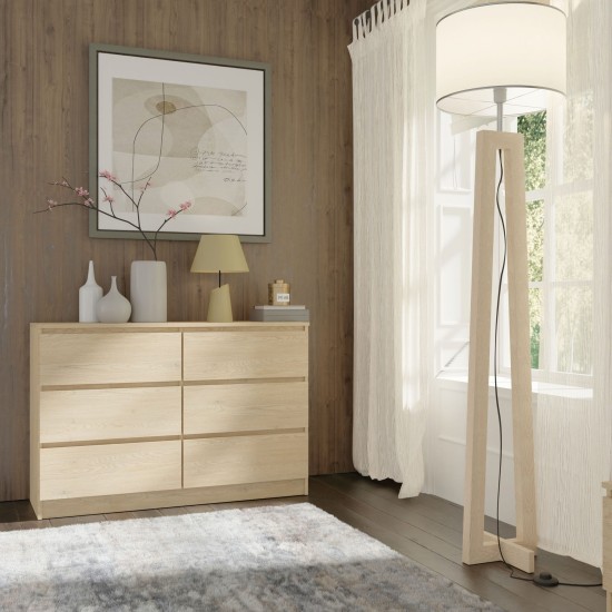 Комод MAJA S6 120 см, 6 ящиков, дуб кремона Комод MAJA S6 120 см, 6 ящиков, дуб кремона