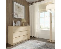 Комод MAJA S6 120 см, 6 ящиков, дуб кремона Комод MAJA S6 120 см, 6 ящиков, дуб кремона