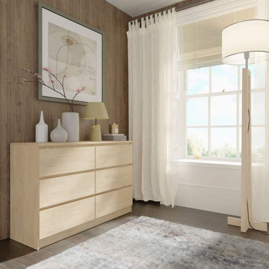 Комод MAJA S6 120 см, 6 ящиков, дуб кремона Комод MAJA S6 120 см, 6 ящиков, дуб кремона